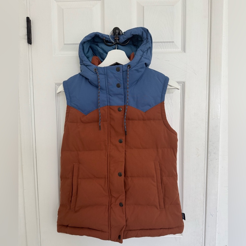 RARE Patagonia Bivy Hooded Vest Jacket, women’s size XS